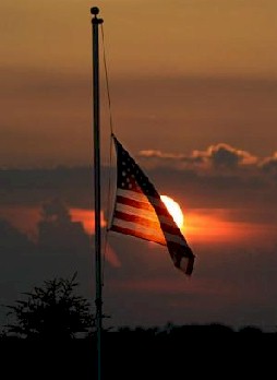 Flag-Half-Staff American Flag at Half Staff