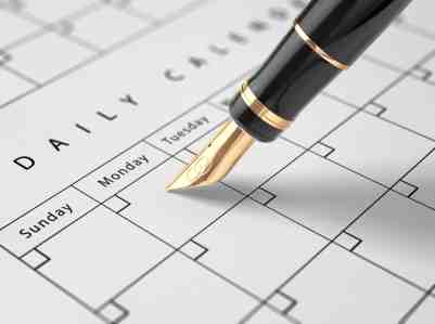 Fountain Pen and Calendar