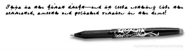 pilothandwriting 1 My Pilot handwriting sample 1