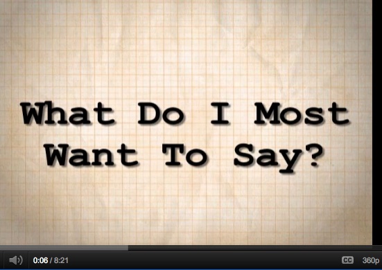 William Kenower Author Magazine YouTube Screenshot "What Do I Most Want to Say? William Kenower Author Magazine YouTube Screenshot