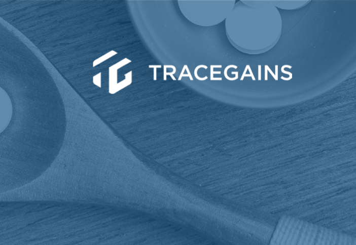 TraceGains logo with initials T and G set in a white hexagram, the T in negative space, the G in white. 
